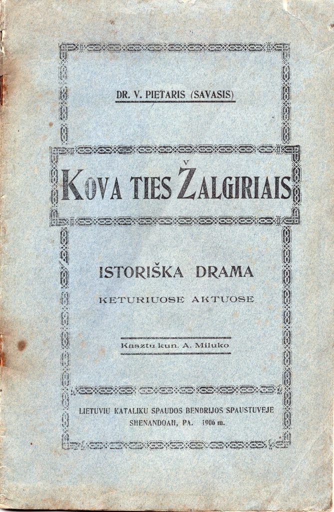 Vinco Pietario drama „Kova ties Žalgiriais“